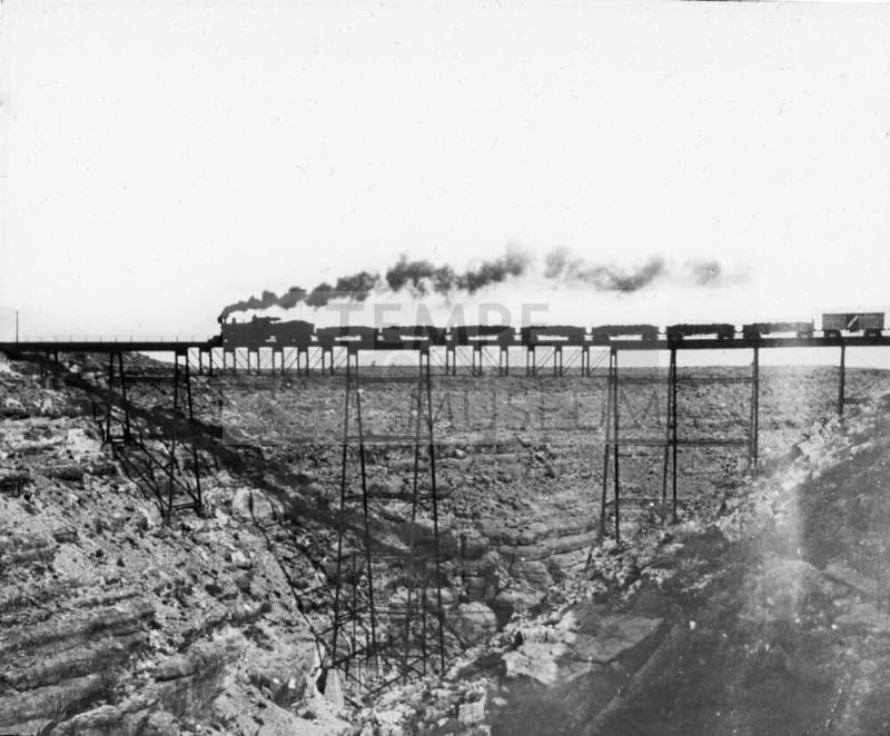 Train on Canyon Diablo Bridge, Arizona