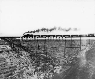 Train on Canyon Diablo Bridge, Arizona