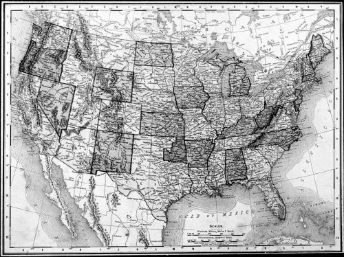 Map of the United States of America