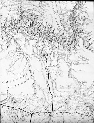 Map of the Grand Canyon