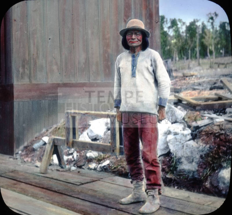 Native American posing, Arizona