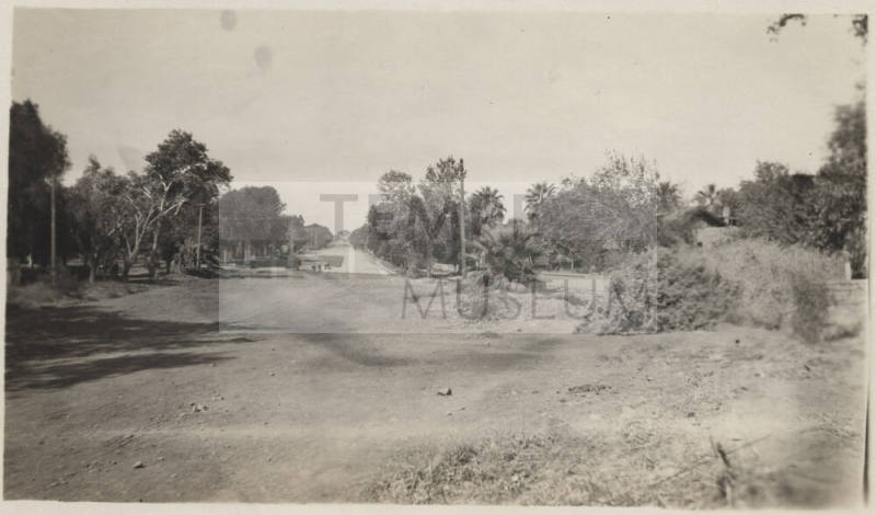 View from 5th Street and College Looking West