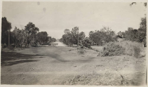 View from 5th Street and College Looking West
