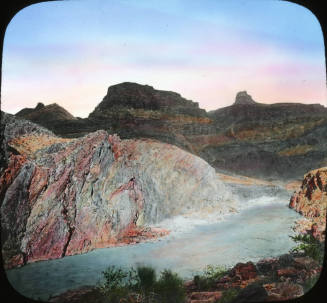 Grand Canyon looking up river from Base Camp, Arizona