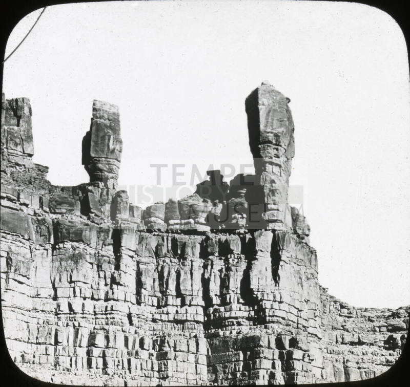 Peculiar erosion in Cataract Canyon, Arizona