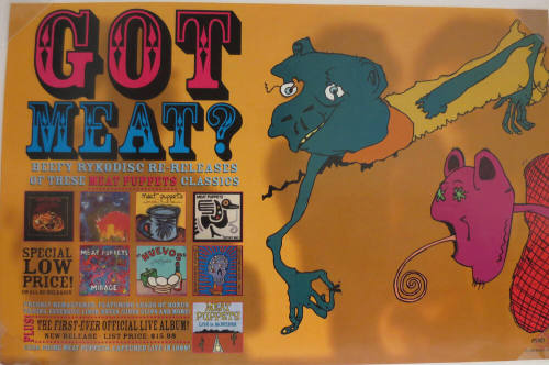 Meat Puppets "Got Meat?" Reissue Promotional Poster