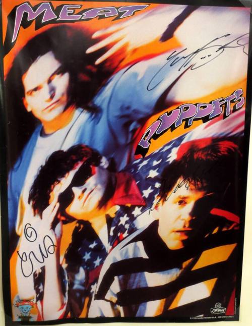 Autographed Meat Puppets "No Joke" Album Promotional Poster