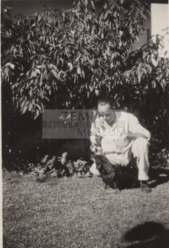 George Gibson and his dog Otto