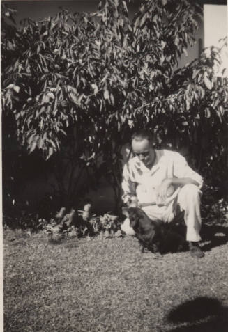 George Gibson and his dog Otto