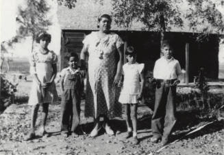 Photograph of Mary, Chury, Maria, Margie, and Chale Perea