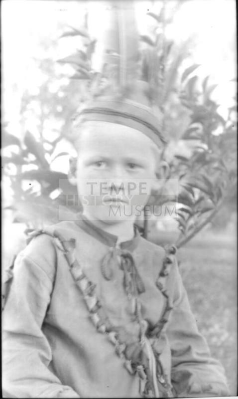 Image of Charles Harold Woolf in Native American costume