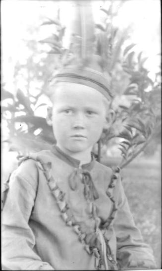 Image of Charles Harold Woolf in Native American costume