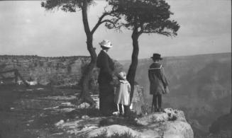 Ruby with Charles Harold and Dorothy at the Grand Canyon