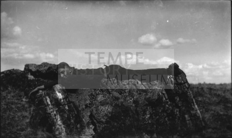 Charles Custis (?) Woolf at the Petrified Forest National Park