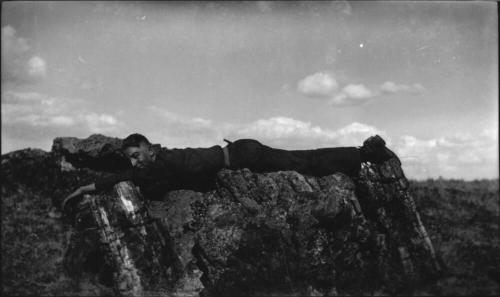 Charles Custis (?) Woolf at the Petrified Forest National Park