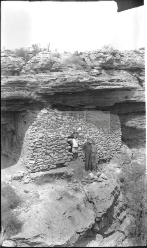 Charles Harold and Dorothy Woolf, with unknown young man at Walnut Canyon