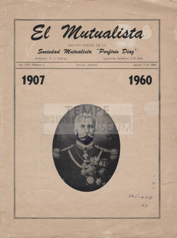 El Mutualista 1960 - Sociedad Mutualista "Porfirio Diaz"