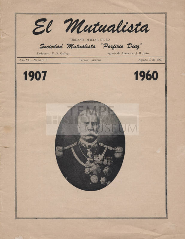 El Mutualista 1960 - Sociedad Mutualista "Porfirio Diaz"
