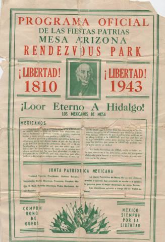 Program - Fiestas Patrias, 1943