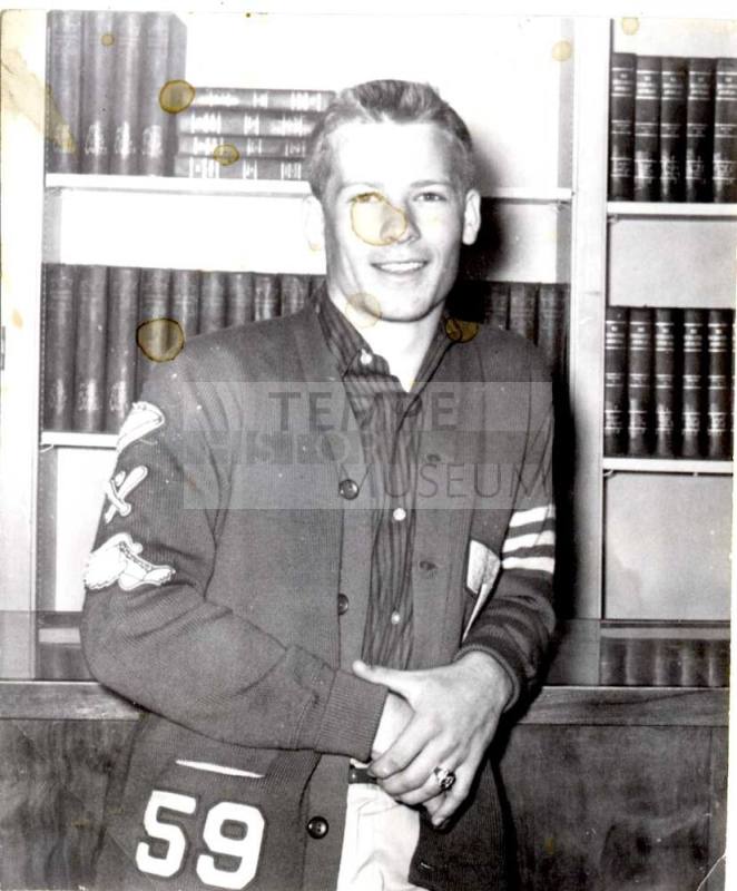 Photo of Robert Royse in the Tempe Union High Schol Library