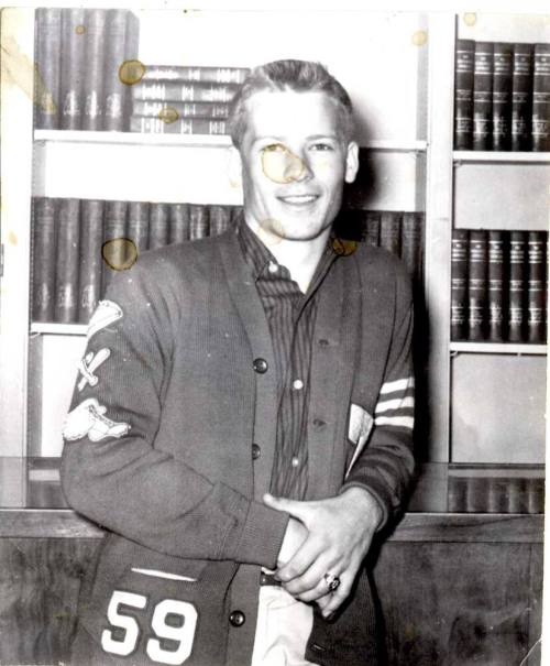Photo of Robert Royse in the Tempe Union High Schol Library