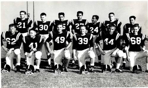 1958 Tempe Union High School Football Team Photograph