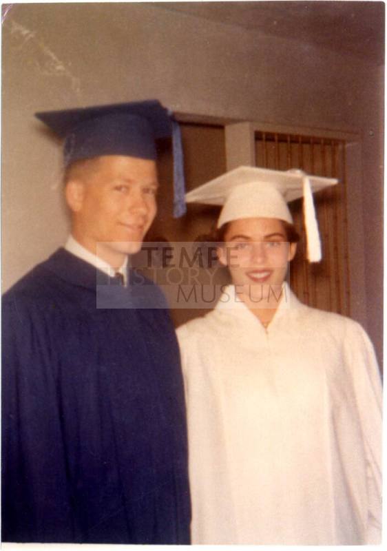 Robert Royse and Girlfriend Sue Hergenrather in Cap and Gown