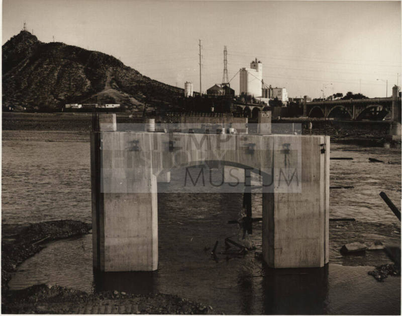 Photograph - Reconstruction of Tempe Mill Avenue Bridge (Jan 1993 - May1993)