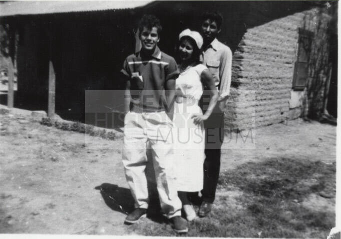 Photograph - Billy Martinez, Irene Gomez and Clemente Acedo in mickey Mouse Town