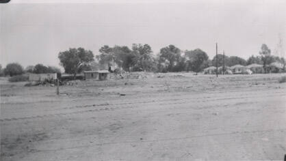 Photograph - Clearing A Tempe Barrio San Pablo around 6th & East in 1957 - Row of Houses