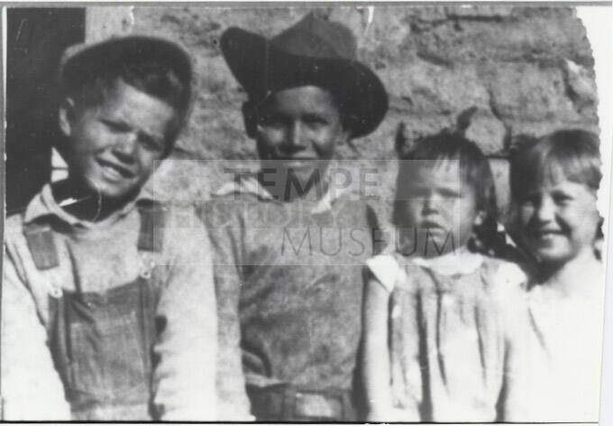 Photograph - Joe, Manuel, Dolores and Sally Tobin as children