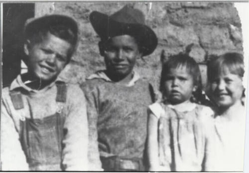 Photograph - Joe, Manuel, Dolores and Sally Tobin as children