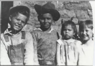 Photograph - Joe, Manuel, Dolores and Sally Tobin as children