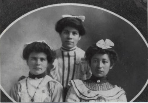 Photograph - Adelina and Guadalupe Gamboa, Juanita Moreno