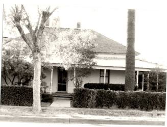 Southwest view of Brown/Strong House