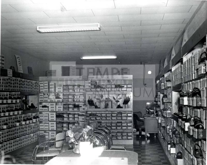 Photograph - Opening Day - Interior of Fashion Bootery - Oct 25, 1952