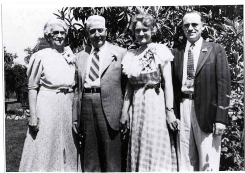 Photograph - Isabel & Charles Waterhouse, and Jessie & Floyed Fisk