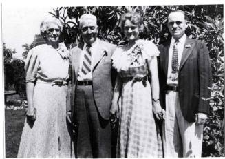 Photograph - Isabel & Charles Waterhouse, and Jessie & Floyed Fisk