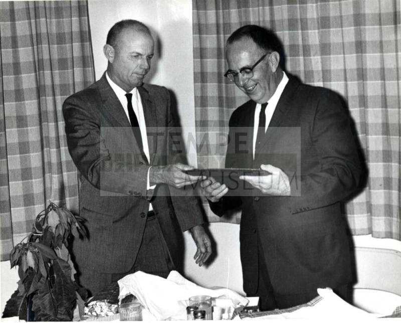 Photograph - Dr. RW McMillan Receiving a Plaque