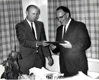 Photograph - Dr. RW McMillan Receiving a Plaque