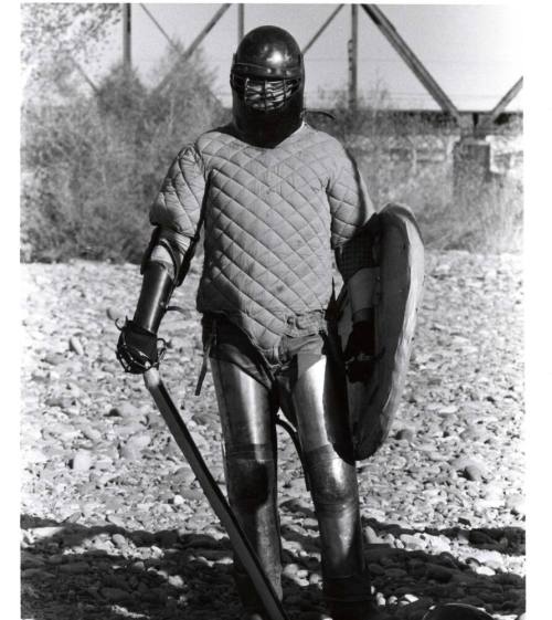 Photograph - Society for Creative Anachronism - Man in Armour