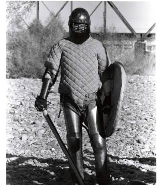 Photograph - Society for Creative Anachronism - Man in Armour
