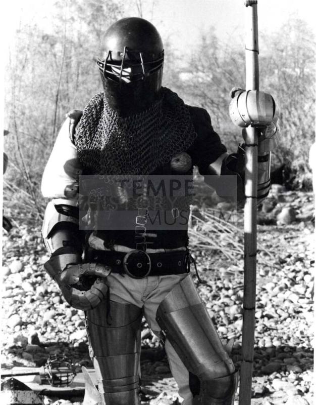 Photograph - Society for Creative Anachronism - Man in Armour