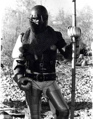 Photograph - Society for Creative Anachronism - Man in Armour
