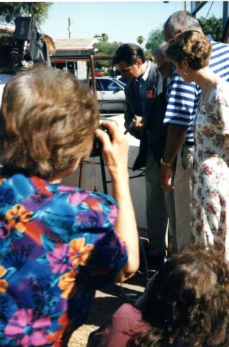 Photograph - Lowering of Tempe Time Capsule
