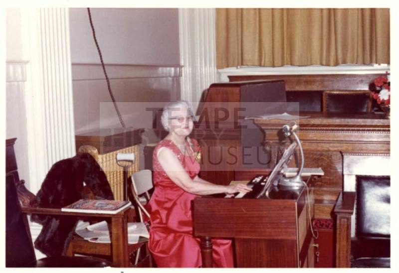 Photograph - Jessie Fisk at Organ