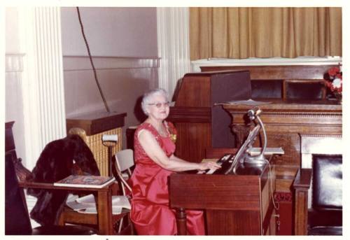 Photograph - Jessie Fisk at Organ
