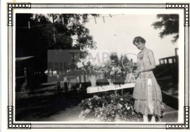Photograph - Jessie Fisk in Garden