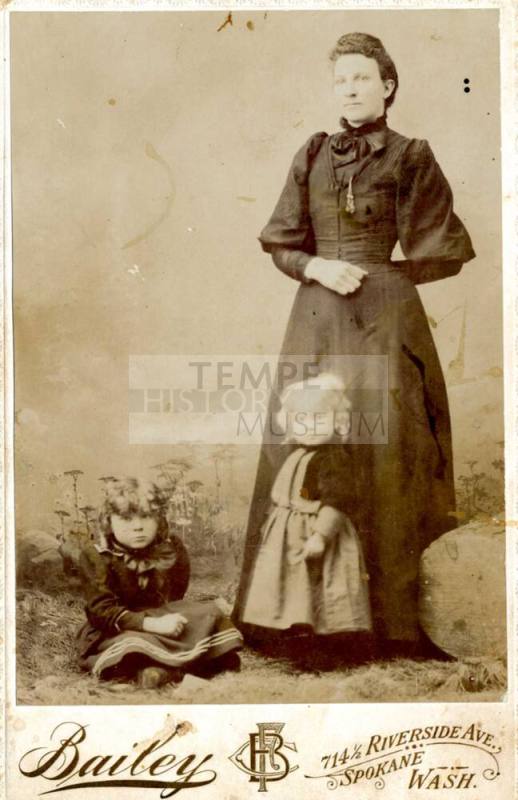 Photograph - Jessie Fisk's mother and children