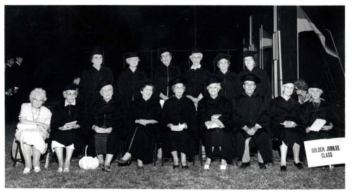 Photograph - Golden Jubilee Class with Jessie Fisk - 1912